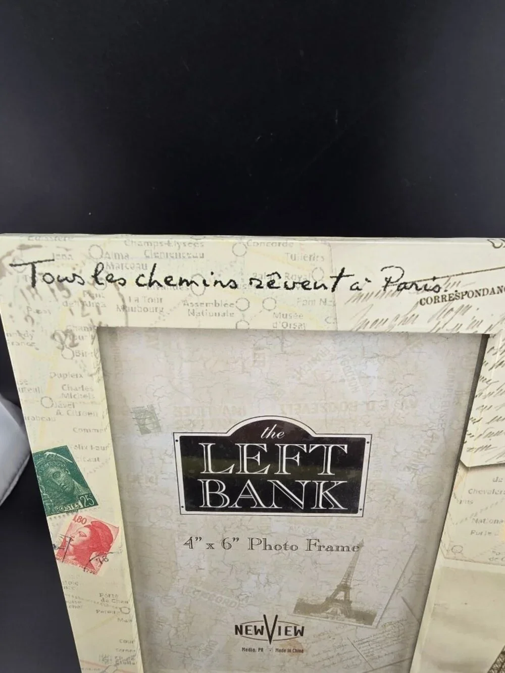 The Left Bank Paris-Themed 4"x6" Photo Frame By New View Eiffel Tower Design - Picture 6 of 12